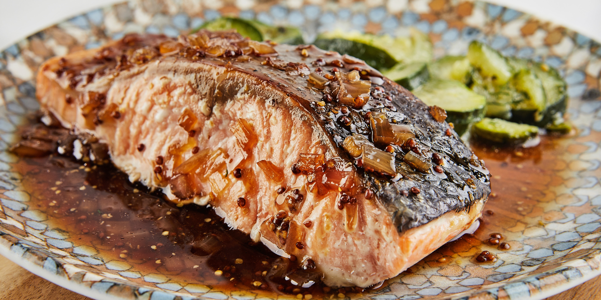 Maple Soy Glazed Salmon