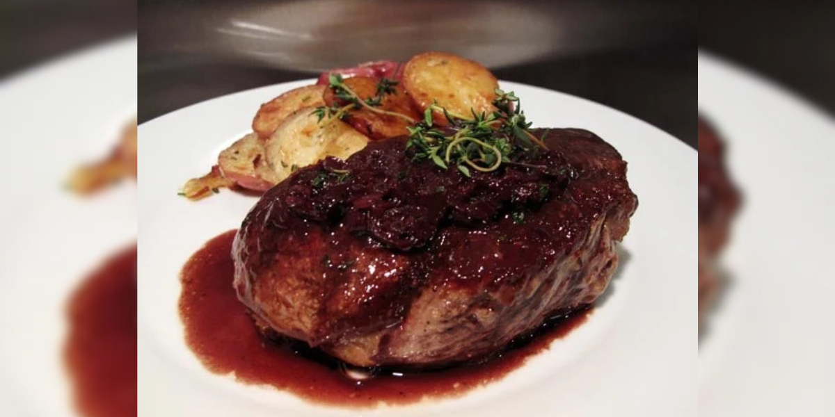 Elderberry Balsamic Glazed Filet Mignon